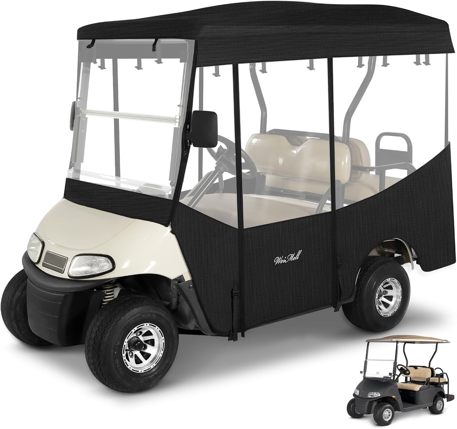 Golf Cart Enclosure — 4 Passenger
